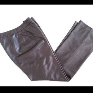 VTG Lafayette 148 Leather Bootcut Jeans